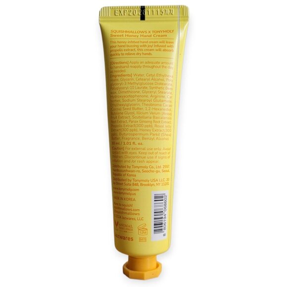 TONYMOLY x Squishmallows Hydrating Honey Hand Cream 30 mL NWT - Picture 3 of 4